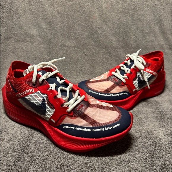 Gyakusou x Nike ZoomX Vaporfly University Red Blue